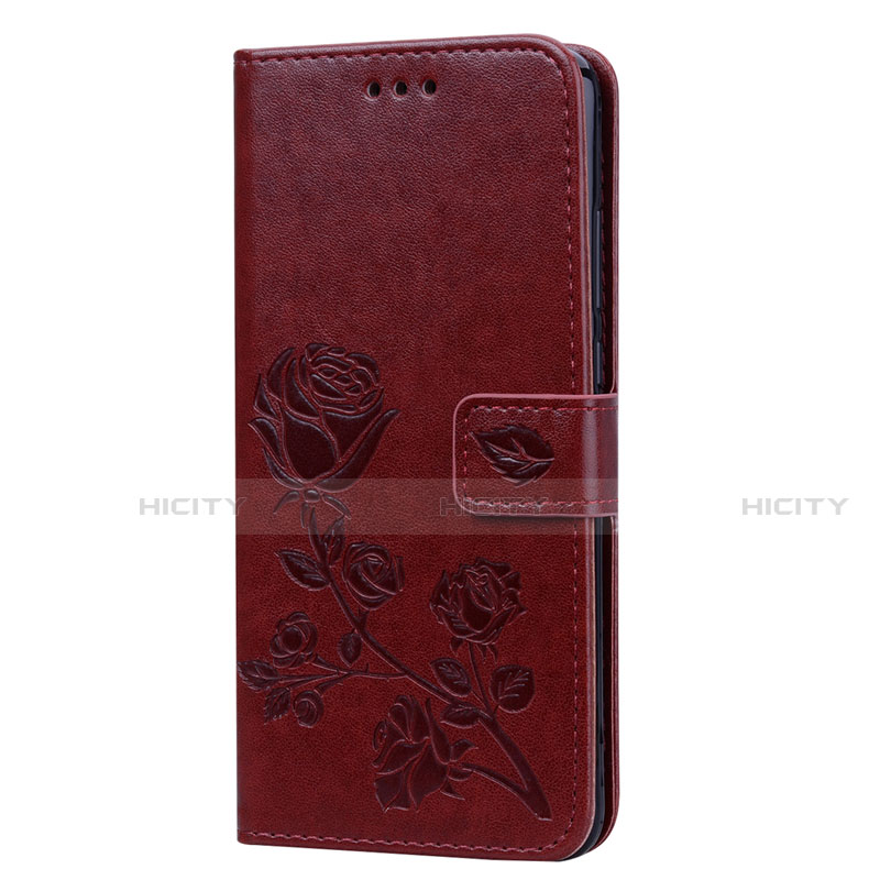 Funda de Cuero Cartera con Soporte Carcasa L07 para Huawei Honor 8X Marron