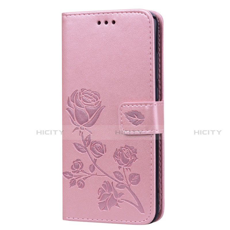 Funda de Cuero Cartera con Soporte Carcasa L07 para Huawei Honor 8X Oro Rosa