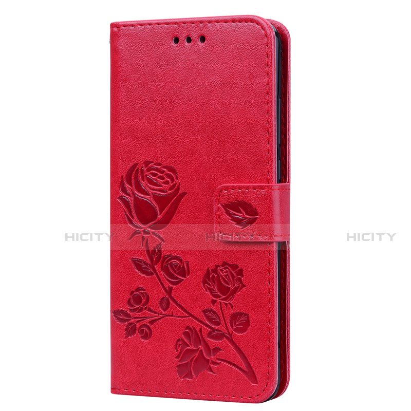 Funda de Cuero Cartera con Soporte Carcasa L07 para Huawei Honor View 10 Lite Rojo