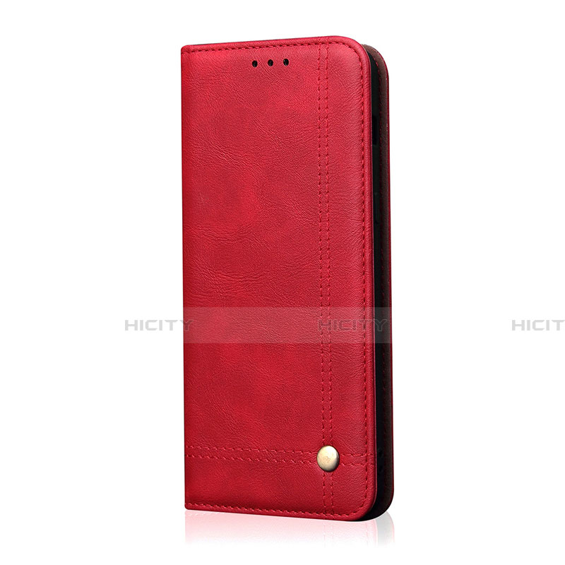 Funda de Cuero Cartera con Soporte Carcasa L07 para Huawei Nova 6 SE Rojo