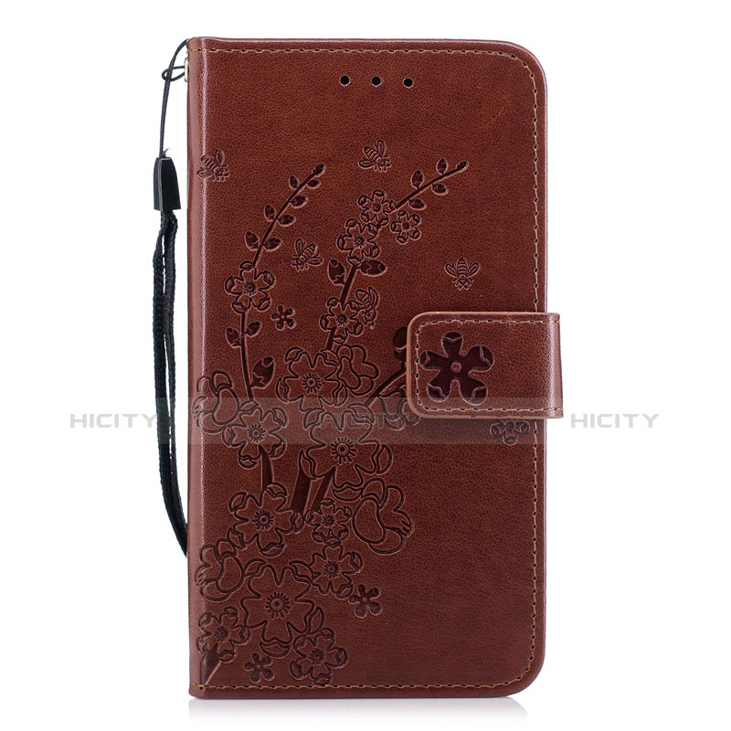 Funda de Cuero Cartera con Soporte Carcasa L07 para Huawei P30 Marron