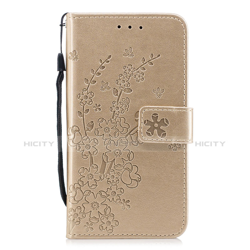 Funda de Cuero Cartera con Soporte Carcasa L07 para Huawei P30 Oro