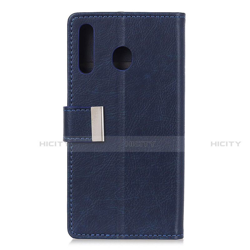 Funda de Cuero Cartera con Soporte Carcasa L07 para Huawei Y6p Azul