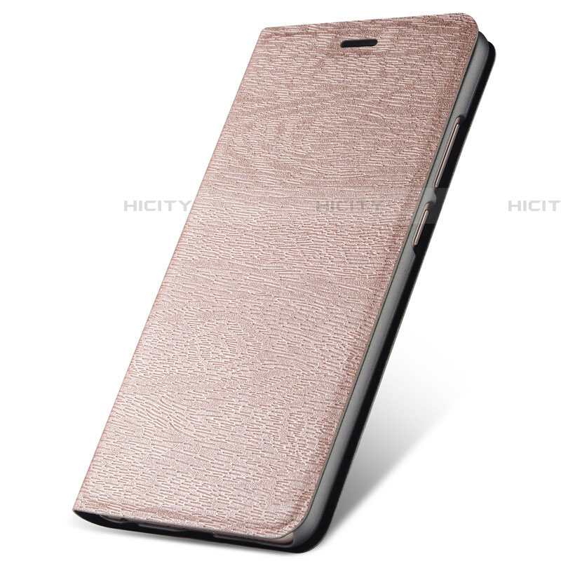 Funda de Cuero Cartera con Soporte Carcasa L07 para Oppo A11 Oro Rosa