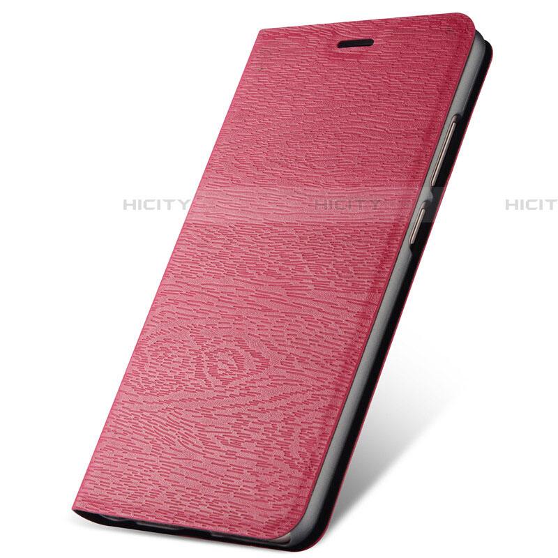 Funda de Cuero Cartera con Soporte Carcasa L07 para Oppo A11 Rojo