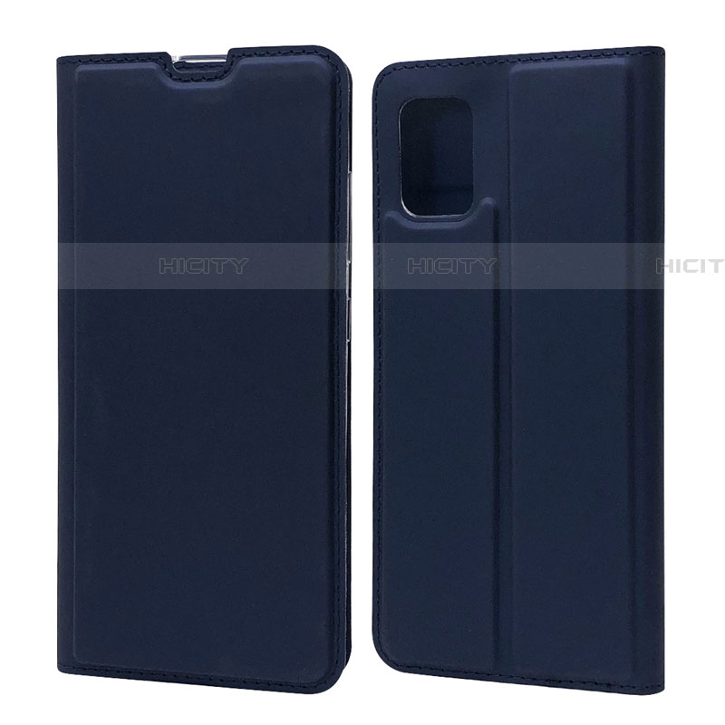 Funda de Cuero Cartera con Soporte Carcasa L07 para Samsung Galaxy A71 5G Azul