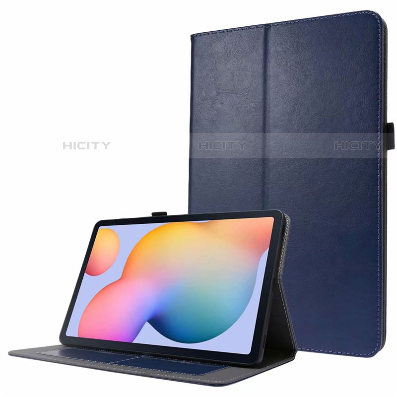 Funda de Cuero Cartera con Soporte Carcasa L07 para Samsung Galaxy Tab S7 11 Wi-Fi SM-T870 Azul