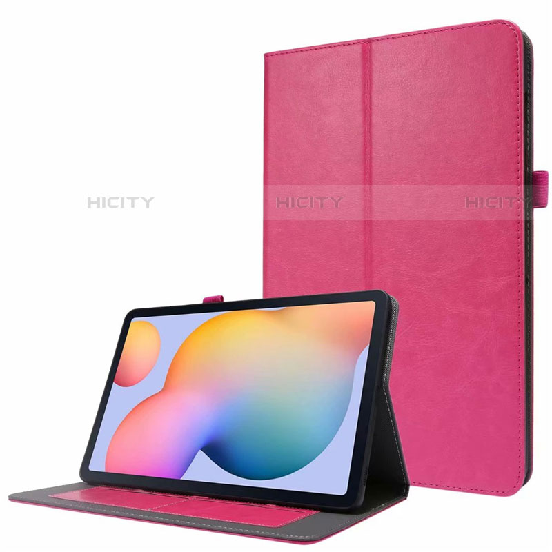 Funda de Cuero Cartera con Soporte Carcasa L07 para Samsung Galaxy Tab S7 11 Wi-Fi SM-T870 Rosa Roja