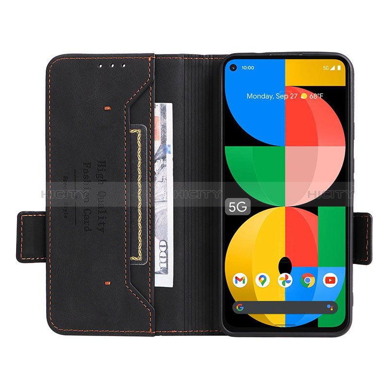 Funda de Cuero Cartera con Soporte Carcasa L07Z para Google Pixel 5a 5G