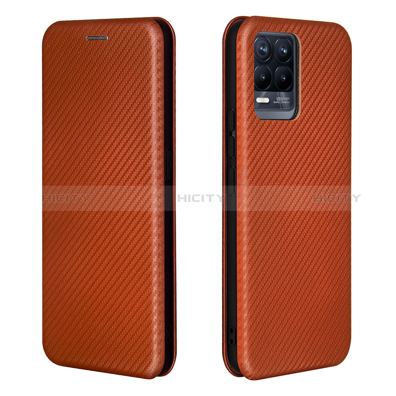 Funda de Cuero Cartera con Soporte Carcasa L07Z para Realme 8 4G Marron