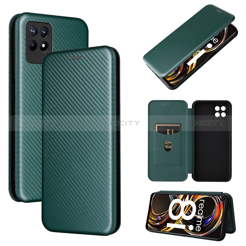 Funda de Cuero Cartera con Soporte Carcasa L07Z para Realme 8i