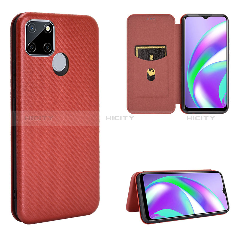 Funda de Cuero Cartera con Soporte Carcasa L07Z para Realme C12