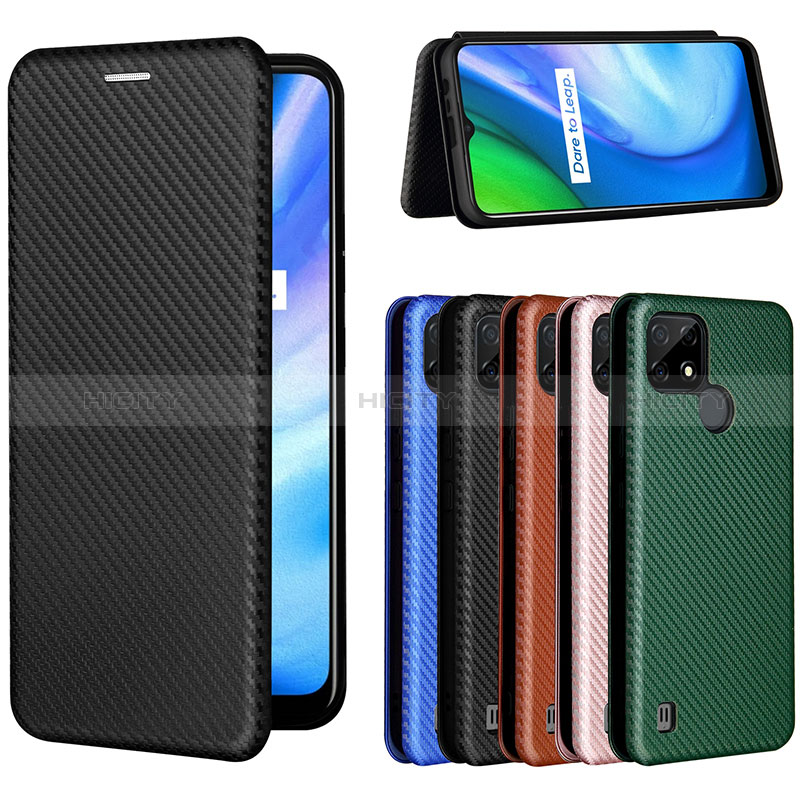 Funda de Cuero Cartera con Soporte Carcasa L07Z para Realme C21