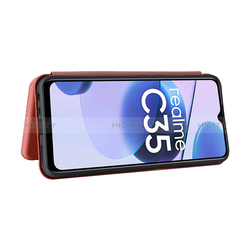 Funda de Cuero Cartera con Soporte Carcasa L07Z para Realme C35