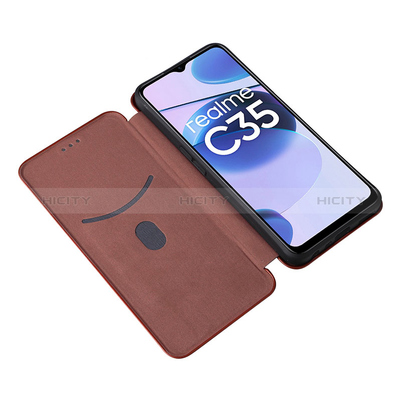 Funda de Cuero Cartera con Soporte Carcasa L07Z para Realme C35