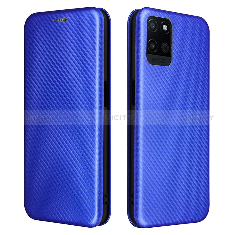 Funda de Cuero Cartera con Soporte Carcasa L07Z para Realme V11 5G Azul