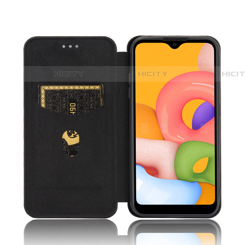 Funda de Cuero Cartera con Soporte Carcasa L07Z para Samsung Galaxy A01 SM-A015