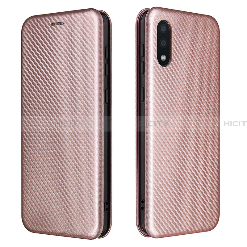 Funda de Cuero Cartera con Soporte Carcasa L07Z para Samsung Galaxy A02