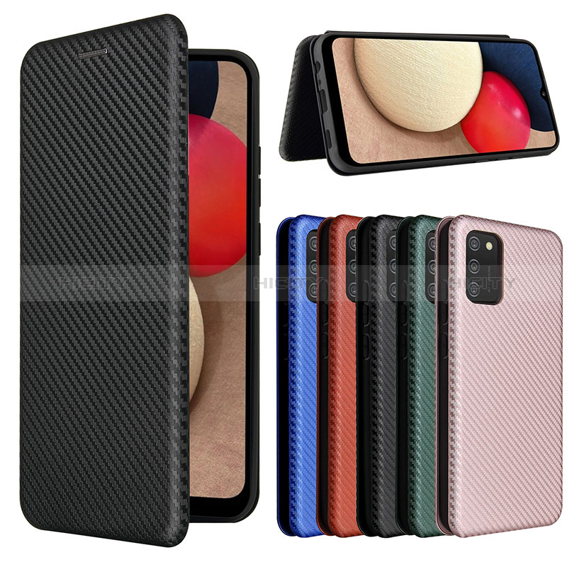 Funda de Cuero Cartera con Soporte Carcasa L07Z para Samsung Galaxy A02s