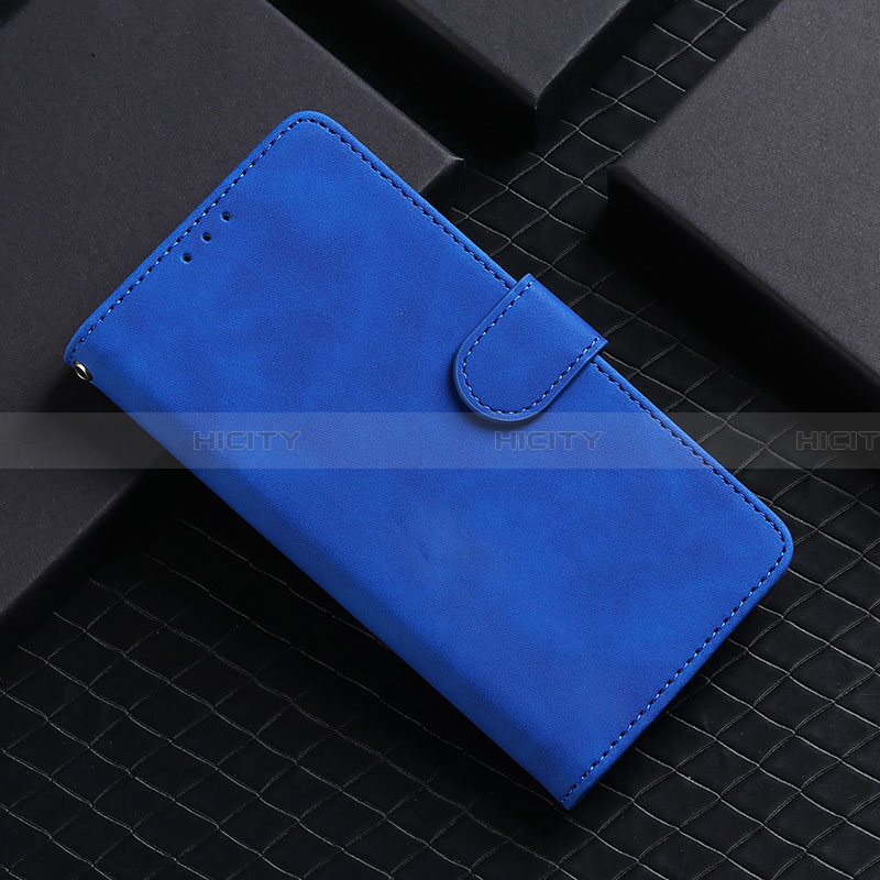 Funda de Cuero Cartera con Soporte Carcasa L07Z para Samsung Galaxy A41 SC-41A Azul