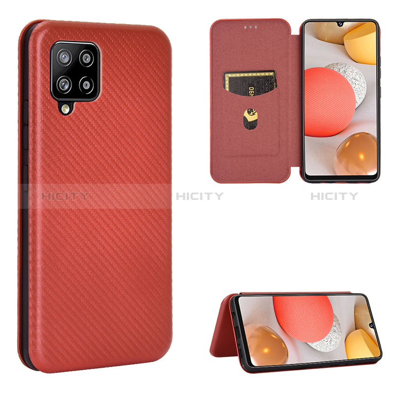 Funda de Cuero Cartera con Soporte Carcasa L07Z para Samsung Galaxy A42 5G