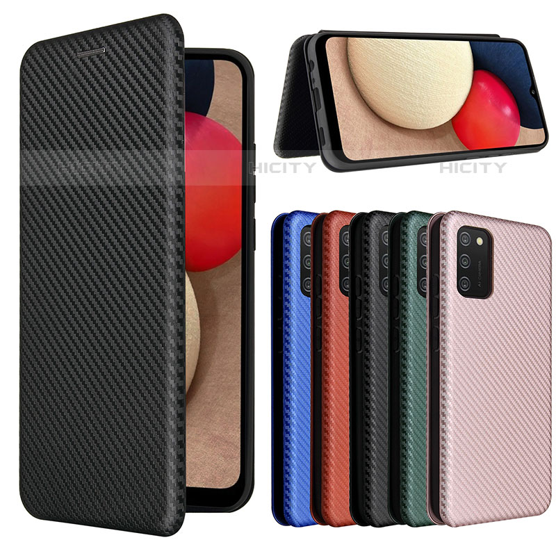 Funda de Cuero Cartera con Soporte Carcasa L07Z para Samsung Galaxy M02s