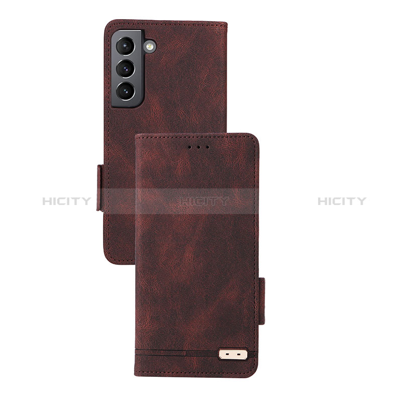 Funda de Cuero Cartera con Soporte Carcasa L07Z para Samsung Galaxy S24 Plus 5G Marron