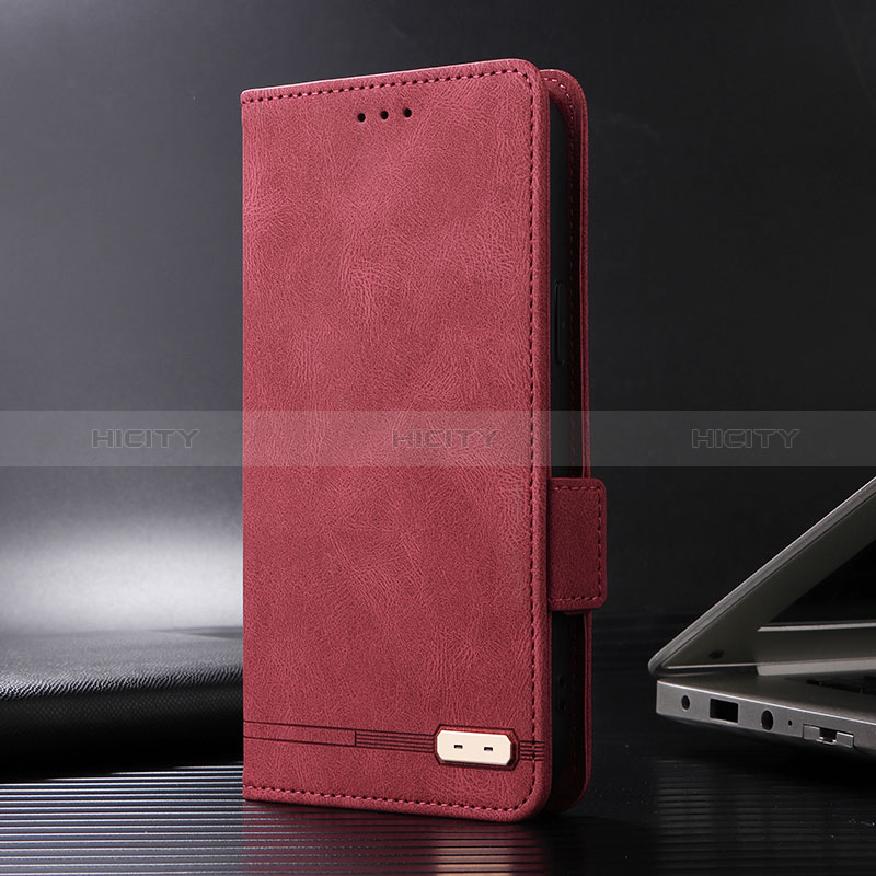 Funda de Cuero Cartera con Soporte Carcasa L07Z para Sony Xperia 5 V Rojo