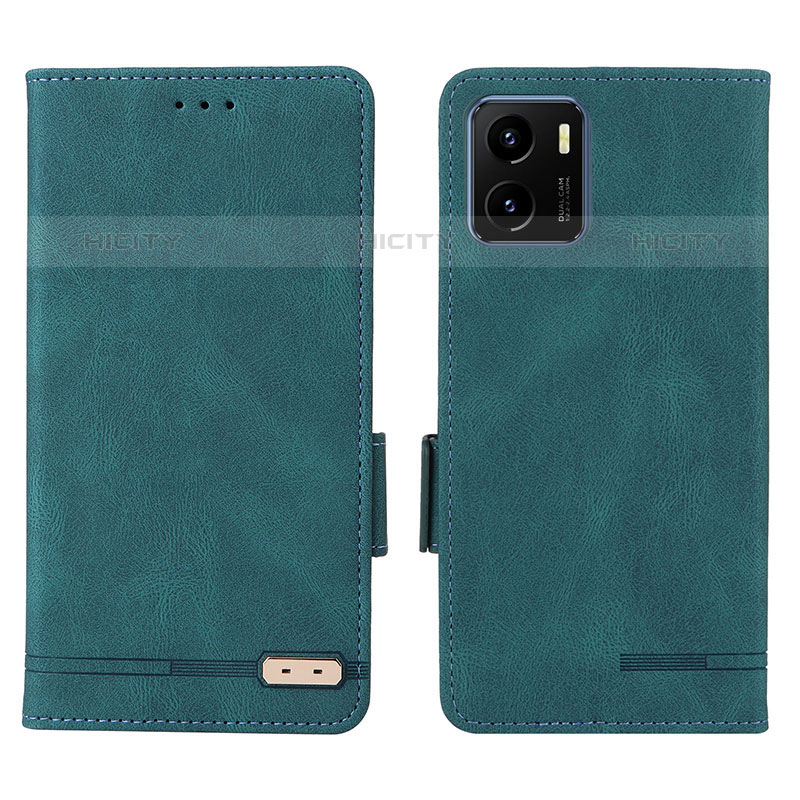 Funda de Cuero Cartera con Soporte Carcasa L07Z para Vivo iQOO U5x Verde