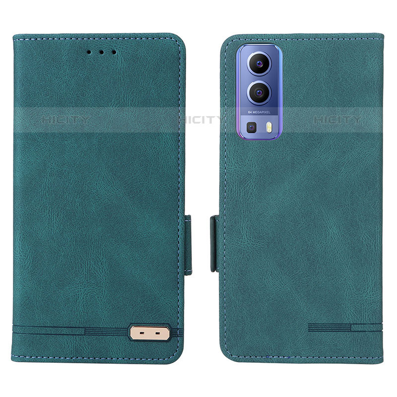 Funda de Cuero Cartera con Soporte Carcasa L07Z para Vivo iQOO Z3 5G Verde