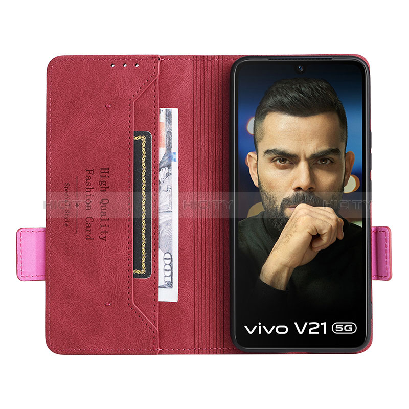 Funda de Cuero Cartera con Soporte Carcasa L07Z para Vivo V21 5G