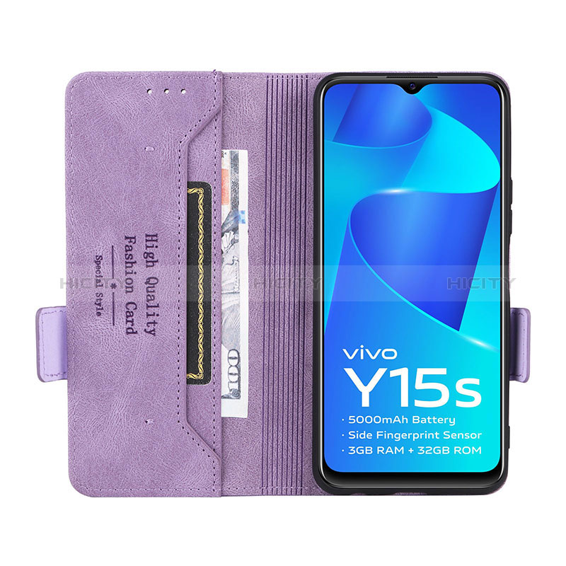 Funda de Cuero Cartera con Soporte Carcasa L07Z para Vivo Y10