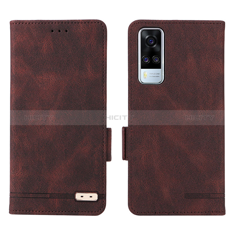 Funda de Cuero Cartera con Soporte Carcasa L07Z para Vivo Y51 (2021)