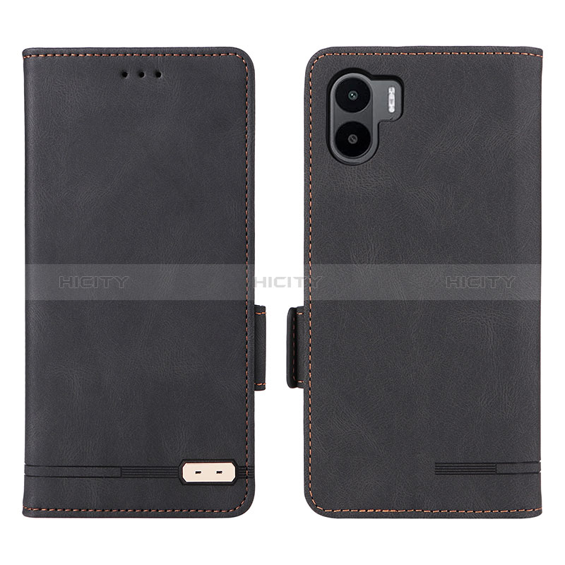 Funda de Cuero Cartera con Soporte Carcasa L07Z para Xiaomi Poco C51 Negro