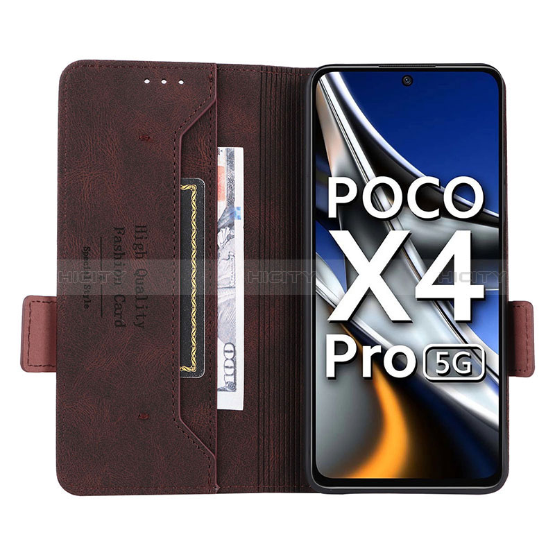 Funda de Cuero Cartera con Soporte Carcasa L07Z para Xiaomi Poco X4 Pro 5G