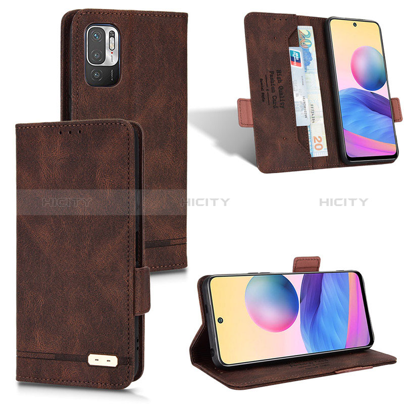 Funda de Cuero Cartera con Soporte Carcasa L07Z para Xiaomi Redmi Note 10 JE 5G