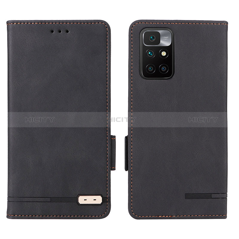 Funda de Cuero Cartera con Soporte Carcasa L07Z para Xiaomi Redmi Note 11 4G (2021) Negro