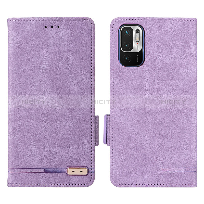 Funda de Cuero Cartera con Soporte Carcasa L07Z para Xiaomi Redmi Note 11 SE 5G Morado