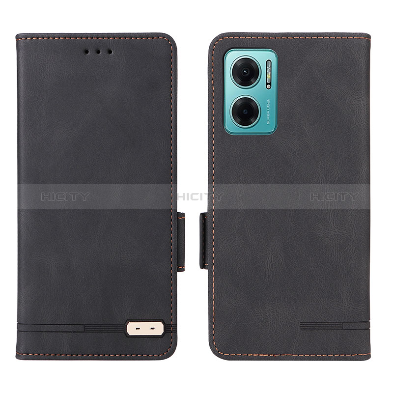 Funda de Cuero Cartera con Soporte Carcasa L07Z para Xiaomi Redmi Note 11E 5G Negro