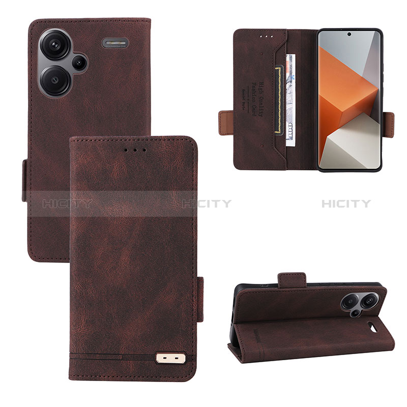 Funda de Cuero Cartera con Soporte Carcasa L07Z para Xiaomi Redmi Note 13 Pro+ Plus 5G