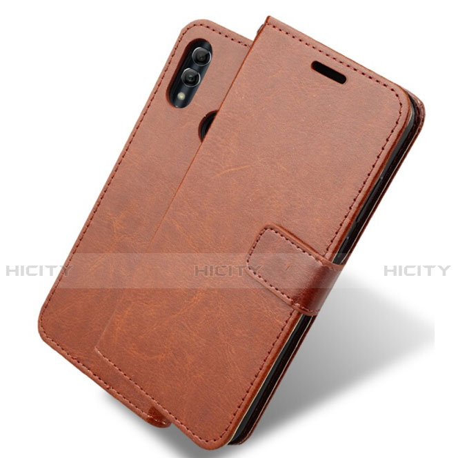 Funda de Cuero Cartera con Soporte Carcasa L08 para Huawei Honor 10 Lite Marron