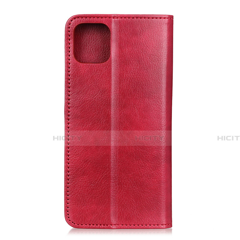 Funda de Cuero Cartera con Soporte Carcasa L08 para Huawei Honor 30S Rojo