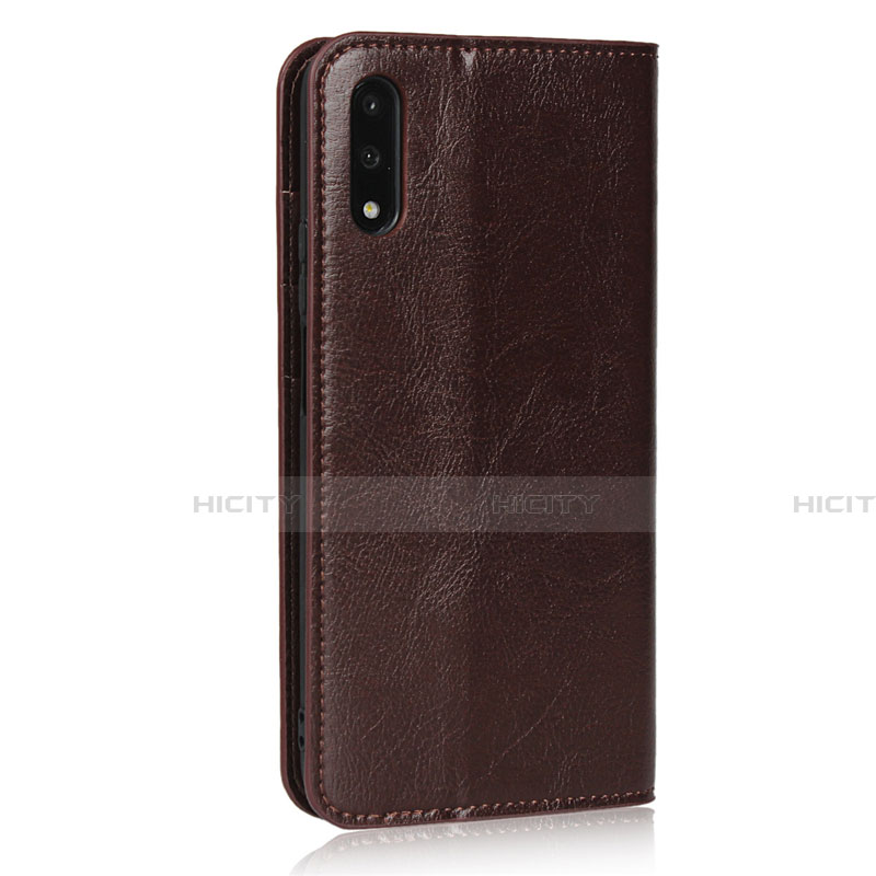 Funda de Cuero Cartera con Soporte Carcasa L08 para Huawei Honor 9X Marron