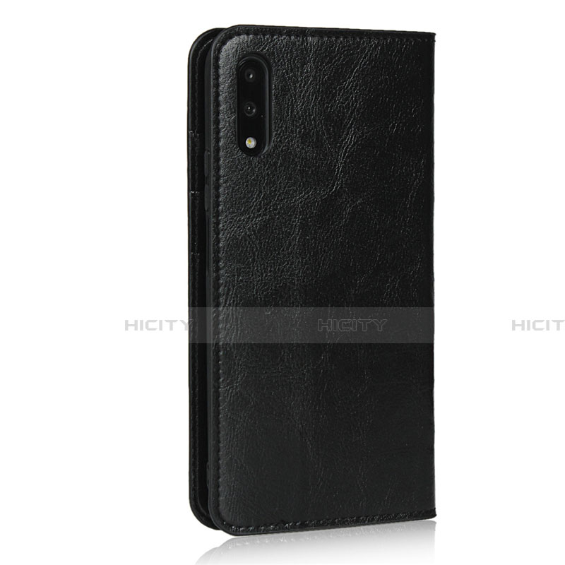 Funda de Cuero Cartera con Soporte Carcasa L08 para Huawei Honor 9X Negro