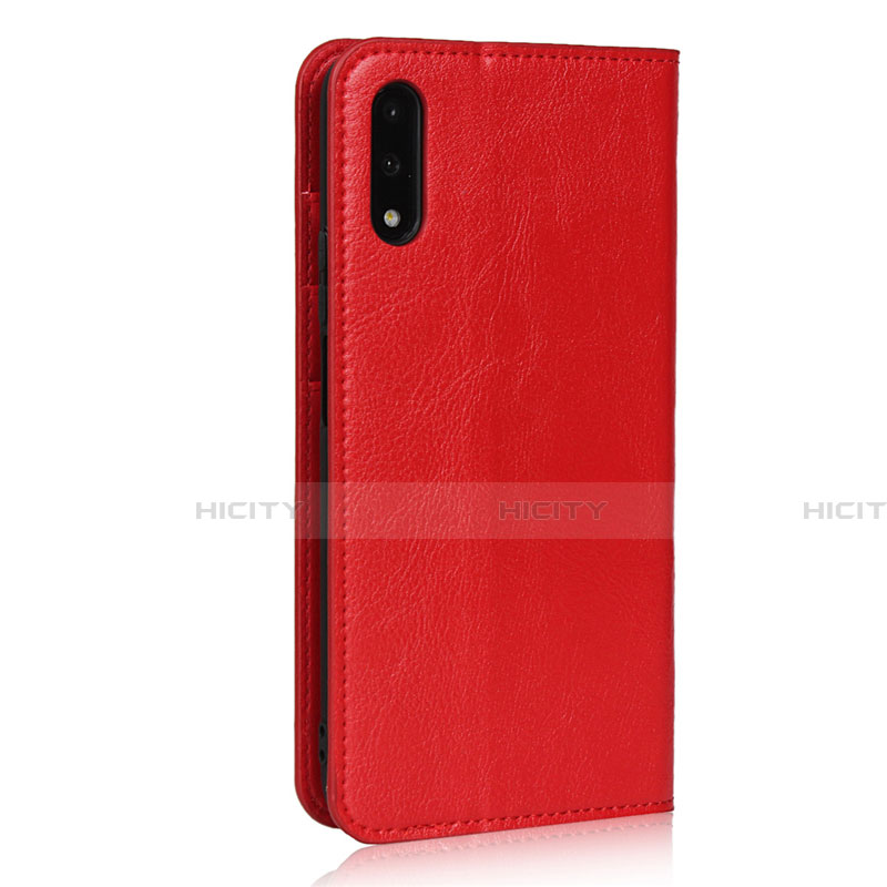 Funda de Cuero Cartera con Soporte Carcasa L08 para Huawei Honor 9X Rojo