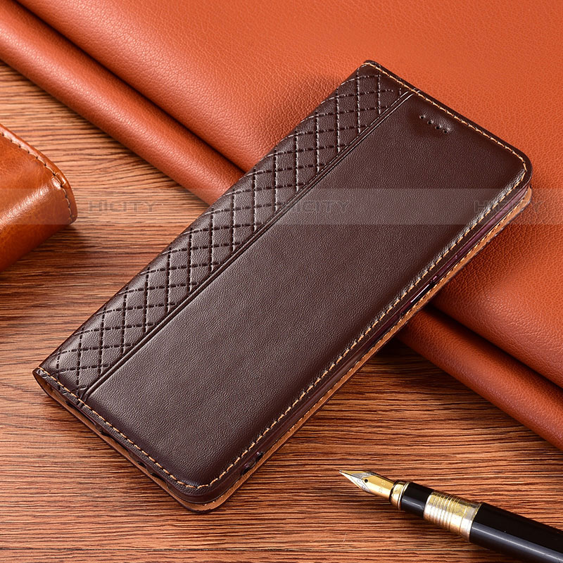 Funda de Cuero Cartera con Soporte Carcasa L08 para Huawei Mate 40 Lite 5G Marron