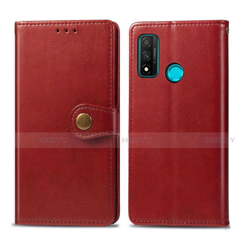 Funda de Cuero Cartera con Soporte Carcasa L08 para Huawei Nova Lite 3 Plus Rojo