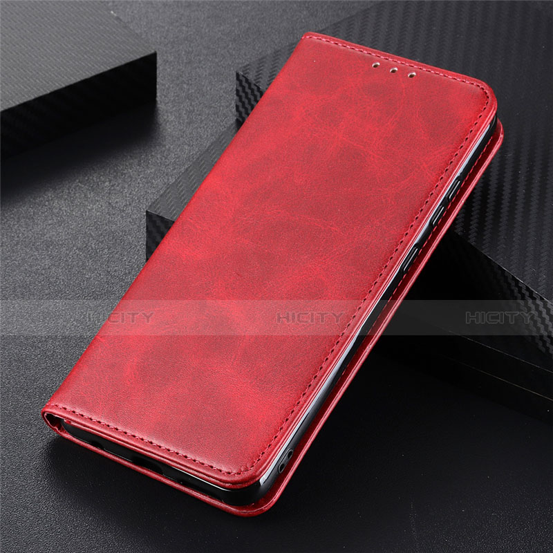 Funda de Cuero Cartera con Soporte Carcasa L08 para LG K41S Rojo