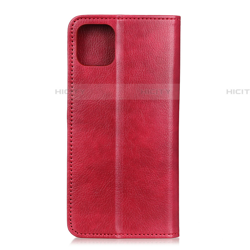 Funda de Cuero Cartera con Soporte Carcasa L08 para Samsung Galaxy A71 5G Rojo