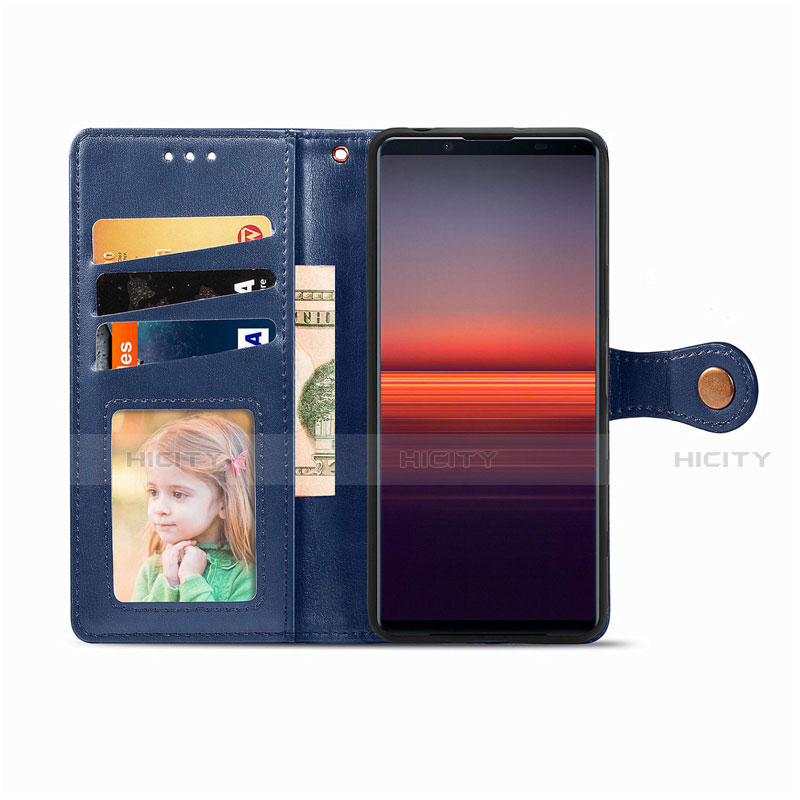 Funda de Cuero Cartera con Soporte Carcasa L08 para Sony Xperia 5 II